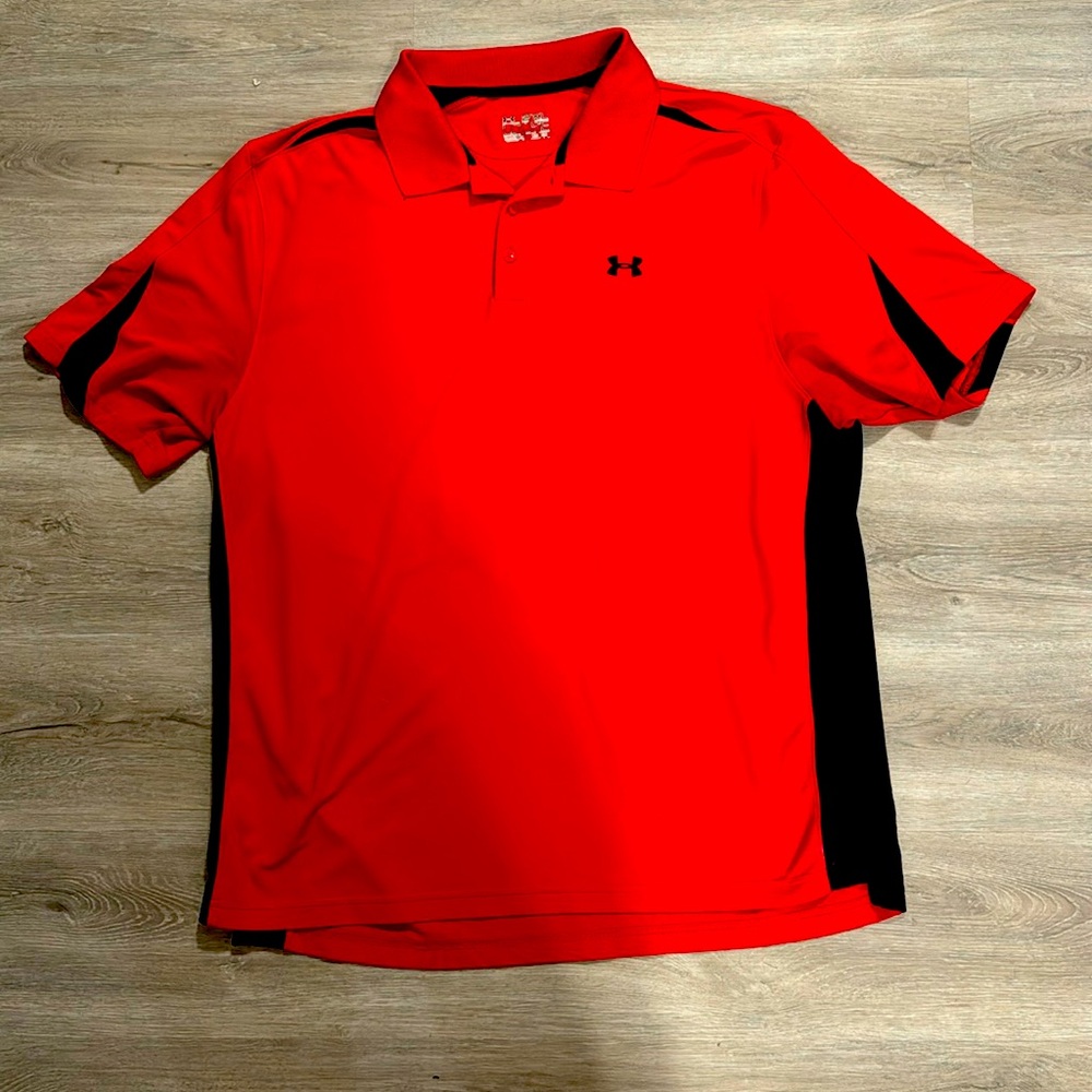 Under Armor Red Polo XXL
